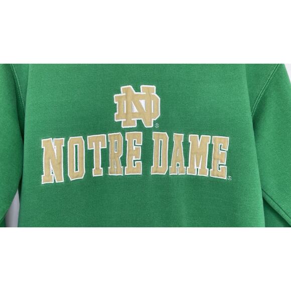 Vintage E5 Notre Dame Fighting Irish Pullover Sweatshirt Hoodie NCAA Football S - Picture 2 of 12